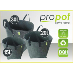 Pot textile ProPot noir Garden High Pro 15L